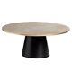 Small Round Coffee Table Sofa Table Metal Top Living Dining Home Furniture