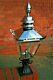 Small Stainless Steel Lantern with Cast Iron Base Victorian Lantern & Base 4728