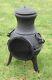 Solid Cast Iron Chimenea Patio Heater Garden Heater Multi Fuel Chimenea Fire Pit