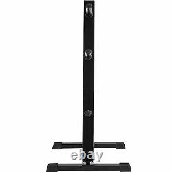 Standart weight tree barbell disc holder storage plate rack stand gym 7 holders