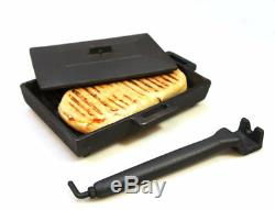 Std Cast Iron Baked Potato Cooker & Panini Cooker Bacon Press for Wood Stoves