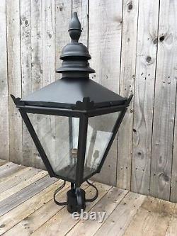Street light Cast Iron Lamp Post & Lantern 262 cm Garden Lamp Black Lantern