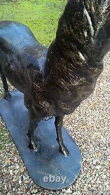 Stunning Cast Iron Stag Statue Home Or Garden/patio Feature Looking Left 1161s