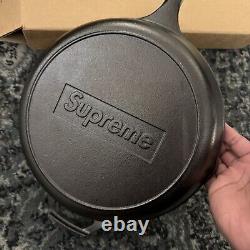 Supreme x Lodge 10 Cast Iron Skillet Black SS22 (L8SKSUP) One Size Brand New