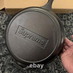 Supreme x Lodge 10 Cast Iron Skillet Black SS22 (L8SKSUP) One Size Brand New