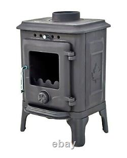 The York -100% Cast Iron Wood Stove Controllable Air Vents-Home Delivery