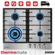 Thermomate Gas Cooktop Stainless Steel 4 Burners Built-in Hob NG/LPG Convertible