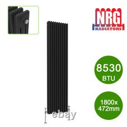 Traditional 2 3 4 Column Vertical Horizontal Radiator Cast Iron Style Rads Black