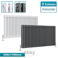 Traditional 2 3 Column Radiator Cast Iron Style Horizontal Vintage Rads 600 mm