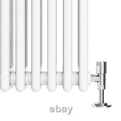 Traditional 3 Column Radiator Cast Iron Style Vintage Rads 600x1415 With Valves