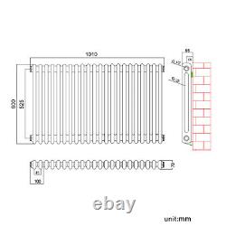 Traditional Cast Iron Radiator 2/3 Column Vertical Horizontal Heating Radiators