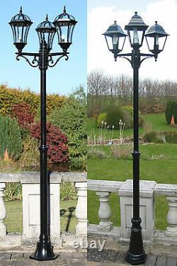 Traditional Or Victorian Garden Lamp Post Lights Lighting Single Double Triple