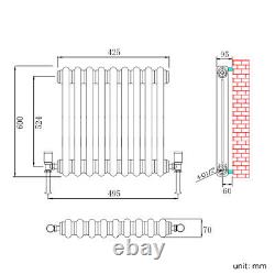 Traditional Radiator Cast Iron 2 3 Column Victorian Vintage Central Heating Rads