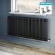 Traditional Radiator Cast Iron 2 Double Column Black Rads With Valves 600x1460