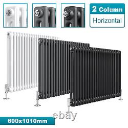 Traditional Radiator Cast Iron Style 2 Double Column Vintage Central Heating Rad