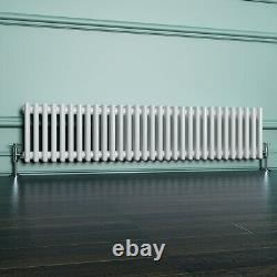 Traditional Radiator Cast Iron Style 3 Column White Vertical Horizontal Radiator