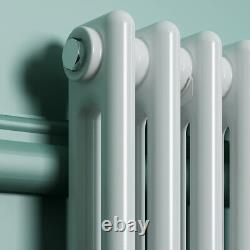 Traditional Radiator Double 2 Column Cast Iron Vintage Rads White 600 x 1190 mm