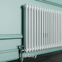 Traditional Radiator Double 2 Column Cast Iron Vintage Rads White 600 x 1190 mm