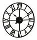 Traditional Vintage Style Iron Wall Clock Roman Numerals Home Decor Gift Round