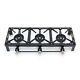 Triple Burner LPG Gas Cooker Cast Iron Boiling Ring 15 Kwith Camping, Catering
