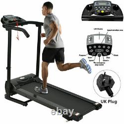 UK Incline Adjustment Treadmill Running Machine Electric Cardio Workout 110Km/h