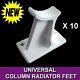 Universal Column Radiator Support Feet White Ral9016 Cast Iron Traditional 2 3 4