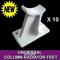 Universal Column Radiator Support Feet White Ral9016 Cast Iron Traditional 2 3 4