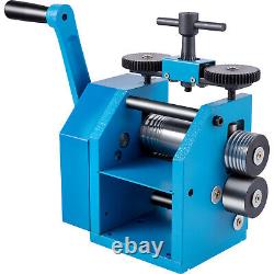 VEVOR 3/76mm Manual Combination Rolling Mill Sheet Square Half Round Jewelry