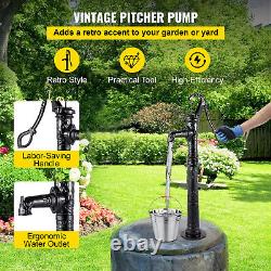 VEVOR Hand Water Pump with Stand Cast Iron Outdoor Well Garden Farm Irrigation