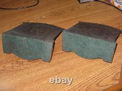 VINTAGE 1950's SHIP CAST IRON BRONZE NEW ENGLAND MUTUAL LIFE INSURANCE BOOKENDS