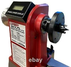 Variable Speed Wood Turning Lathe Cast Iron LCD Display Professional Bench Top