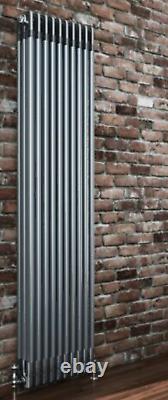 Vertical Radiator Rads Helena MKII Raw Metal 3 Column Cast Iron Style 1800 x 470