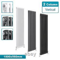 Vertical Radiator Traditional 2 3 Column Cast Iron Style Tall Upright Rads 1800