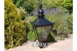 Victorian Lantern Lamp Post Top Garden Lighting 4 Finishes Cast Iron Post