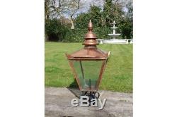 Victorian Lantern Lamp Post Top Garden Lighting 4 Finishes Cast Iron Post