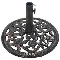 VidaXL Umbrella Base Bronze 12 kg 48 cm Cast Iron UK NEW