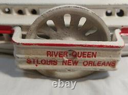 Vintage Cast Iron River Queen Boat St. Louis New Orleans