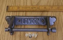 Vintage Toilet Roll Holder Scroll Bracket Sides London Cast Iron