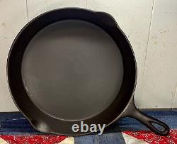 WAGNER Sidney O Arc Straight 10A Cast Iron Skillet Fully Restored