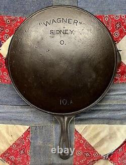 WAGNER Sidney O Arc Straight 10A Cast Iron Skillet Fully Restored