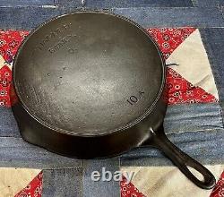 WAGNER Sidney O Arc Straight 10A Cast Iron Skillet Fully Restored