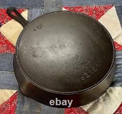 WAGNER Sidney O Arc Straight 10A Cast Iron Skillet Fully Restored