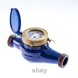 Water Meters, Cast Iron, Heavy Duty, Brass BSP Ends, 3/4, 1 and 2