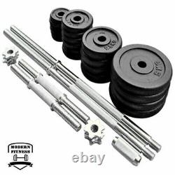 Weight Dumbbell Barbell Weight Set 50kg Fitness Gym Barbell Inc Carry Case