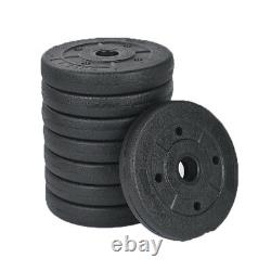 Weight Plates Set Free Dumbbell Vinyl 1 inch Standard 5kg/10kg/15kg Gym Barbell