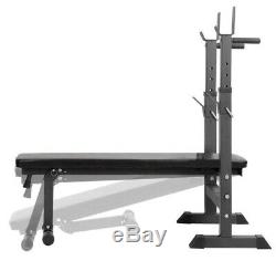 Weight Training Bench Adjustable Folding 30kg CAST IRON Weights & Bar