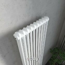 White Traditional Column Radiator Cast Iron Style Horizontal & Vertical