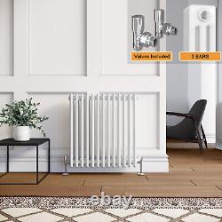 White Traditional Radiator 3 Column Cast Iron Style Vintage Rads Central Heating