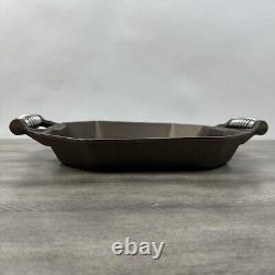 Williams Sonoma FINEX Seasoned Cast Iron Double-Handled Grill Pan 12 Flaw Read