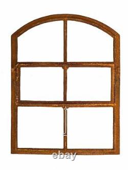 Window frame in an antique style cast iron with rust 54x70cm